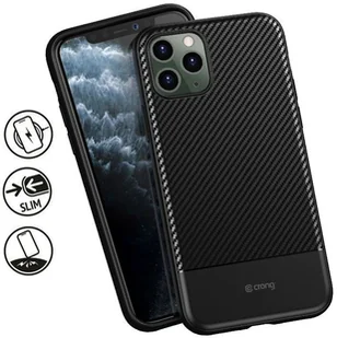 Prestige Crong Crong Carbon Cover Etui iPhone 11 Pro Max czarny) 10_15165 - Etui i futerały do telefonów - miniaturka - grafika 3