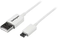 Kable USB - StarTech com 50 cm USB 2.0 A do kabla micro USB B USB A/Micro B kabel do transmisji danych/kabel przyłączeniowy biały USBPAUB50CMW - miniaturka - grafika 1
