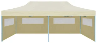 vidaXL Kremowy namiot imprezowy, rozkładany, 3 x 6 m 41582 - Pawilony ogrodowe - miniaturka - grafika 10