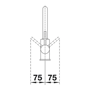 Blanco MILA chrom 519414 - Baterie wannowe i prysznicowe - miniaturka - grafika 5