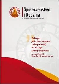 praca zbiorowa Społeczeństwo i rodzina. Nr 46 (1 2016) - Czasopisma - miniaturka - grafika 2
