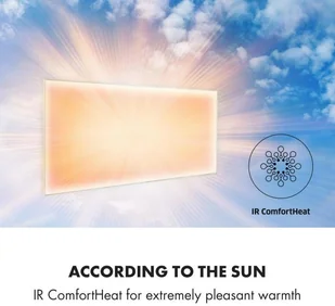 Klarstein Klarstein Wonderwall 72 Promiennik podczerwieni 60 x 120 cm 720 W timer tygodniowy IP24 kolor biały ACO14-Wonderwall-720 - Ogrzewanie przenośne - miniaturka - grafika 3