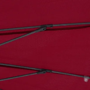 vidaXL Parasol ogrodowy na słupku aluminiowym, 270 cm, bordowy vidaXL - Parasole ogrodowe - miniaturka - grafika 2