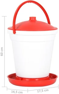 VidaXL Lumarko Poidło dla drobiu, 18 L 171449 VidaXL - Karmniki dla ptaków - miniaturka - grafika 5