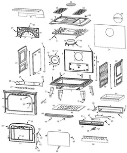 Ekoprojekt 868 Piec wolnostojący Invicta 9kW Bradford kolor emalia czerwona 86876397 - Piece wolnostojące - miniaturka - grafika 11