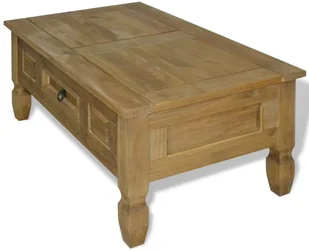 vidaXL Stolik kawowy w meksykańskim stylu Corona, sosna, 100x60x45 cm - Ławy i stoliki kawowe - miniaturka - grafika 3