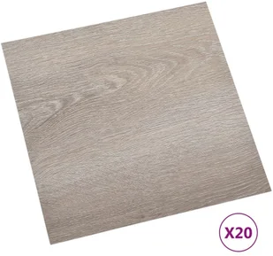 VidaXL Lumarko Samoprzylepne panele podłogowe, 20 szt., PVC, 1,86 m, taupe! 330155 VidaXL - Panele podłogowe - miniaturka - grafika 2