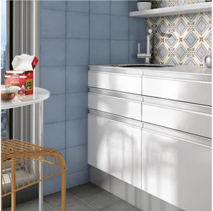 Equipe Art Nouveau Charcoal Grey 20x20 - Płytki ceramiczne - miniaturka - grafika 3