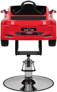 GABBIANO Fotel fryzjerski dziecięcy samochodzik bm czerwony P138159 - Fotele fryzjerskie - miniaturka - grafika 8