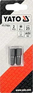 YATO BITY 1/4""""X25 MM HEX H8 2 SZT YT-77924  YT-77924 - Bity - miniaturka - grafika 2