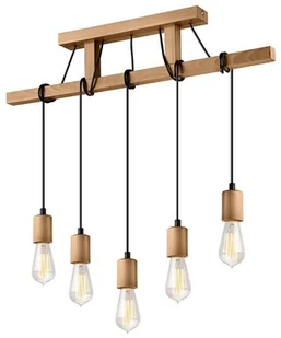 Lamkur Żyrandol na lince LEON 5xE27/60W/230V - Lampy sufitowe - miniaturka - grafika 5