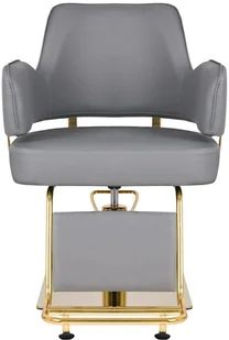GABBIANO ACTIVESHOP Fotel Fryzjerski Linz Złoto Szary - Fotele fryzjerskie - miniaturka - grafika 4