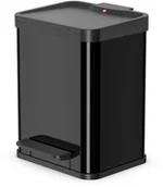 Kosze na śmieci - Hailo Kosz na śmieci z pedałem Oko Uno Plus, rozmiar M, 17 L, czarny Werk (0619-260) - miniaturka - grafika 1