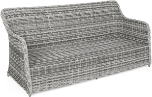 HOME &amp; GARDEN Meble ogrodowe technorattanowe Bergamo Light Grey / Grey Melange 456235 - Meble ogrodowe - miniaturka - grafika 5