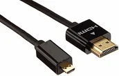 Kable - Signal Pro Pro PSG04067 przewód HDMI z Ethernet, męski na micro D męski, złącza ABS, 1 m czarny PSG04067 - miniaturka - grafika 1