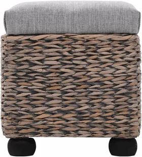 vidaXL Zestaw 2 ławek z trawy morskiej, szary vidaXL - Ławki do przedpokoju - miniaturka - grafika 6