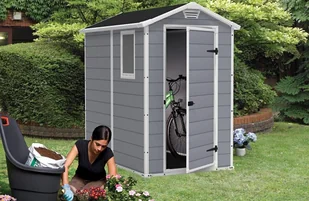 Keter Domek narzędziowy Manor, szary, 130x192x198 cm - Altany ogrodowe - miniaturka - grafika 5