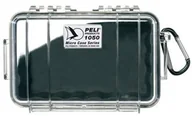 Etui i futerały do telefonów - Peli 1050 mikroetui, małe etui ochronne aparat i zdjęcie, wodoszczelność IP67, pojemność 3L, wyprodukowano w USA, przezroczysta / czarna podszewka 1050 CLEAR/BLACK-BPSSG32739 - miniaturka - grafika 1