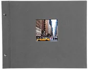 Albumy fotograficzne - goldbuch Goldbuch Bella Vista, 39 x 31 cm, 40 stron z przekładkami pergaminowymi, możliwość rozszerzenia, linka, kolor szary, 28, szary, 39x31 cm - miniaturka - grafika 1