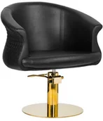 Fotele fryzjerskie - GABBIANO ACTIVESHOP Fotel Fryzjerski Wersal Złoto Czarny - miniaturka - grafika 1