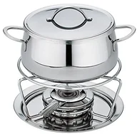 Zestawy do fondue - Unbekannt Komplet Fondue firmy Spring 2621406018 Swiss Eco, ze stali nierdzewnej, srebrny, 27,2 x 28,8 x 30,4 cm 2621406018 - miniaturka - grafika 1