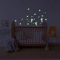 Naklejki na ścianę - Ambiance-Live Naklejka na drogę, płyty źródeł światła ogrodowa$281 Pack 3 wróżki i 18 Etoiles phos-fairies+phos-18stars - miniaturka - grafika 1