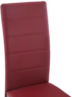 vidaXL Krzesła jadalniane, 6 szt., czerwone, sztuczna skóra - Krzesła - miniaturka - grafika 6