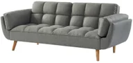 Sofy i kanapy - Vente-Unique pl 3-osobowa kanapa z funkcją spania rozkładana z tkaniny LOELINE - Kolor szary melanż - miniaturka - grafika 1