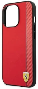 Ferrari FESAXHCP13XRE iPhone 13 Pro Max 6,7" czerwony/red hardcase On Track Carbon Stripe hurtel-78868-0 - Etui i futerały do telefonów - miniaturka - grafika 6