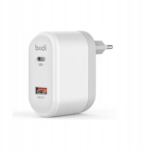 BUDI Budi Ładowarka sieciowa z portem USB QC3.0 oraz USB-C Power Delivery BD328TE - Ładowarki do telefonów - miniaturka - grafika 3