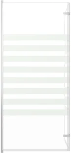 vidaXL Parawan na wannę, 120 x 140 cm, szkło hartowane, w paski - Parawany nawannowe - miniaturka - grafika 5