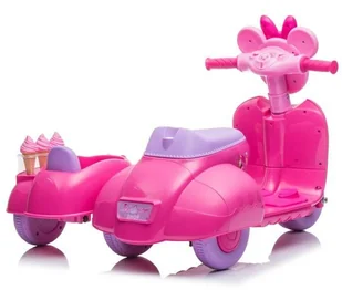 Import LEANToys Skuter Lodziarnia Trójkołowy JT5258 Różowy LT-9826-0 - Pojazdy elektryczne dla dzieci - miniaturka - grafika 6