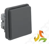 Gniazdka elektryczne - Hager BERKER W.1 Moduł gniazda SCHUKO 2P+Z IP55 szary 47063515 47063515/HAG - miniaturka - grafika 1