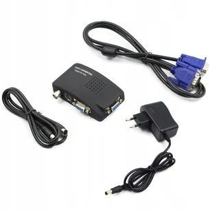 Konwerter Bnc Video / Vga /s-video na Vga 1080p - Adaptery i przejściówki - miniaturka - grafika 2