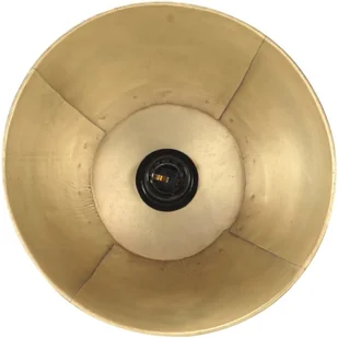 VidaXL Lampa podłogowa, kolor mosiądzu, E27, lite drewno mango 320588 VidaXL VidaXL - Lampy sufitowe - miniaturka - grafika 10