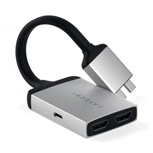 Satechi Satechi Dual HDMI 4K USB-C Adapter Silver ST-TCDHAS - Adaptery i przejściówki - miniaturka - grafika 6