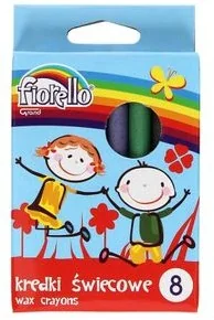 Fiorello  Kredki świecowe 8 kolorów FIORELLO - Artykuły biurowe - miniaturka - grafika 3