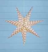 Ozdoby bożonarodzeniowe - Markslojd GRAFIK Stojąca papierowa Gwiazda 75cm Szary/Biały 703810 - miniaturka - grafika 1