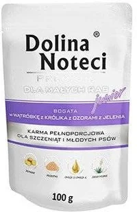 Dolina Noteci PREMIUM dla psów małych ras JUNIOR bogata w wątróbkę z królika z ozorami z jelenia saszetka 10x100g 47645-uniw - Mokra karma dla psów Dolina Noteci PREMIUM dla psów małych ras JUNIOR bogata w wątróbkę z królika z ozorami z jelenia saszetka 10x100g 47645-uniw - Mokra karma dla psów - miniaturka - grafika 2