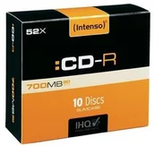 Nośniki danych - Intenso Intenso CD-R 1001622 10-pack 700MB 80min. 12cm bez możliwości nadruku slim case Standard do archiwizacji danych DC70INSAXXX1 - miniaturka - grafika 1