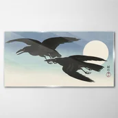 Obrazy i zdjęcia - PL Coloray Obraz Szklany Zwierzę Ptak Wrony Niebo 100x50cm - miniaturka - grafika 1