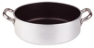 Rondle - Pentole Agnelli pentole agnelli Platinum patelnia do sauté, aluminium, z 2 uchwytami ze stali nierdzewnej, srebrny, srebrny/czarny, 20 cm ALSA2106S20 - miniaturka - grafika 1