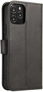 Hurtel Futerał etui portfel z klapką do iPhone 12 Pro / iPhone 12 czarny - Etui i futerały do telefonów Hurtel Futerał etui portfel z klapką do iPhone 12 Pro / iPhone 12 czarny - Etui i futerały do telefonów - miniaturka - grafika 2