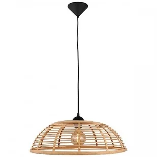 Brilliant Lampa wisząca Crosstown, klosz bambusowy, 48 cm - Lampy sufitowe - miniaturka - grafika 2