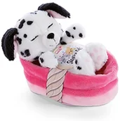 Maskotki i pluszaki - Nici Przytulanka Pies w Koszyku 12 cm Sleeping Pets Przytulanki Dalmatyńczyki dla Dziewczynek, Chłopców i Niemowląt Puszyste Pluszaki do Zabawy, Zbierania i Przytulania Przytulny Pluszak 47891 - miniaturka - grafika 1