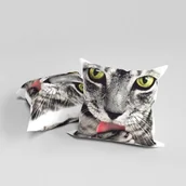 Poszewki na poduszki - Faro Poszewka na jasiek dwustronna Kotek - 45x45 cm 755 - miniaturka - grafika 1