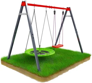 K-SPORT Zestaw Stelaż + Huśtawka + Bocianie gniazdo K-SPORT Super Fun - Place zabaw K-SPORT Zestaw Stelaż + Huśtawka + Bocianie gniazdo K-SPORT Super Fun - Place zabaw - miniaturka - grafika 10