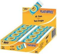 Korektory - BIC GUMKA DO MAZANIA BC PLASTOFFICE 927867 - miniaturka - grafika 1