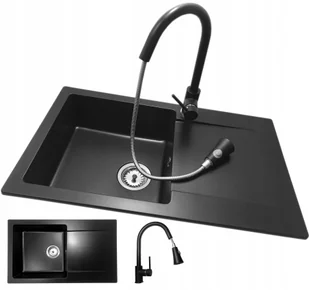 Kuchinox Głęboka Komora 20 cm Zlewozmywak Zlew Granitowy - Zlewozmywaki - miniaturka - grafika 9