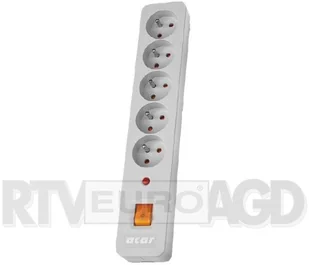 Acar Listwa przeciwprzepięciowa X53 m szara Acar X5 SZARY-3M - Listwy zasilające - miniaturka - grafika 3